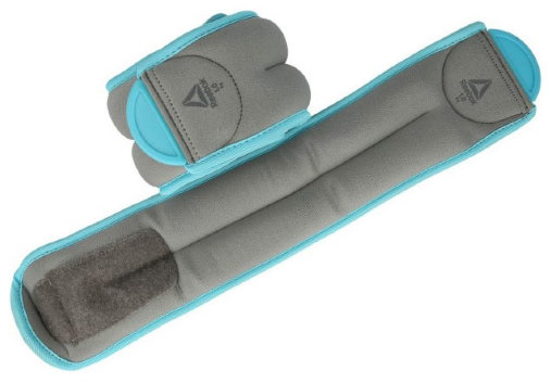 Утяжелители на лодыжки 1kg, бирюзовые (пара), Арт. RAWT-11074BL