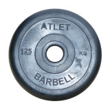 Диск 1,25 кг ATLET обрезиненный 26 мм MB BARBELL Диск 1,25 кг ATLET обрезиненный 26 мм MB BARBELL