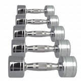 Набор хромированных гантелей AEROFIT 1-10 кг на стойке