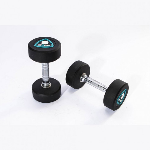 Гантели в уретане LIVEPRO Studio Dumbbells 3 кг, черный/синий