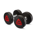 ZIVA Гантель 34 кг серии ZVO резиновое покрытие красная вставка