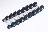 Гантели в уретане LIVEPRO Studio Dumbbells 7 кг, черный/синий