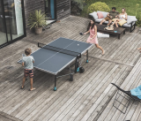 Всепогодный теннисный стол CORNILLEAU Outdoor 100X для улицы (темно-синий) с сеткой