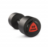 ZIVA Гантель 34 кг серии ZVO уретановое покрытие красная вставка