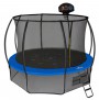 Батут Hasttings Air Game Basketball 10FT (3,05 м) с баскетбольным кольцом + внутренней сеткой и двухсторонним защитным матом (зеленый/синий)