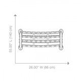 Подставка под хромированные гантели на 12 пар Hoist CF-3462-3