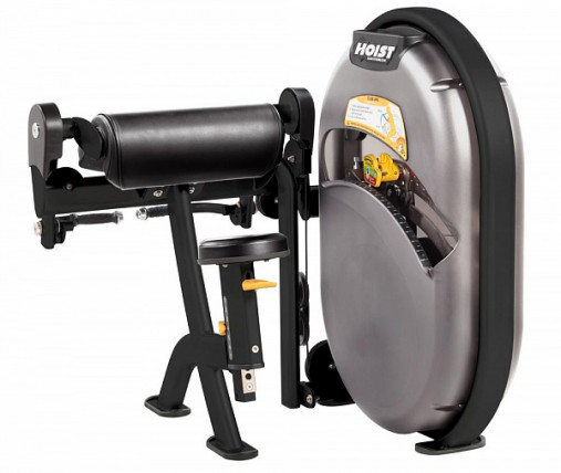 Силовой тренажер Бицепс сидя HOIST CL-3102 (матовый черный/черный) грузоблочный со встроенным стеком 91 кг