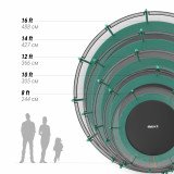 Батут UNIX Line 10 ft (3,05 м) SUPREME BASIC (Green)