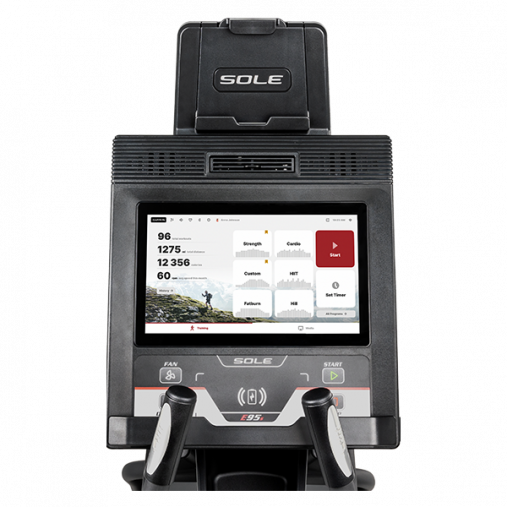 Эллиптический тренажер Sole Fitness Е95S (2023) с изменяемой длиной шага (46 - 61 см)