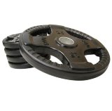 Штанга олимпийская наборная 222.5 кг Body-Solid с обрезиненными черными блинами (с хватами) и грифом 218 см (замки в комплекте)