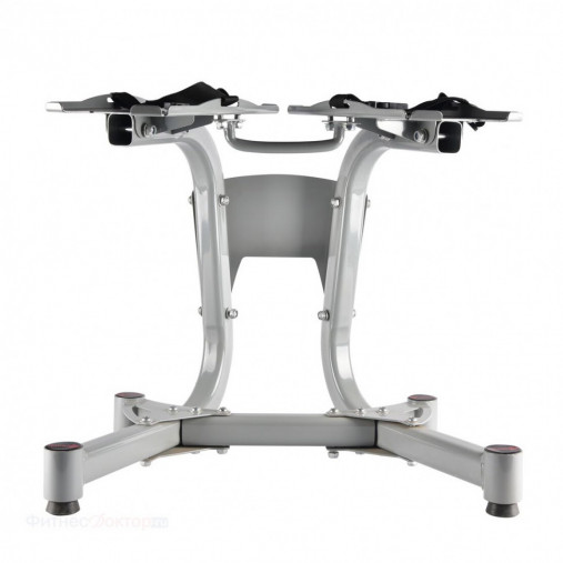 Пара регулируемых гантелей Original Fitness 40 кг на стойке