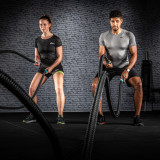 Тренировочный канат AEROBIS Battle Rope V2, длина 15 м, диаметр 30 мм, вес 8 кг, черный