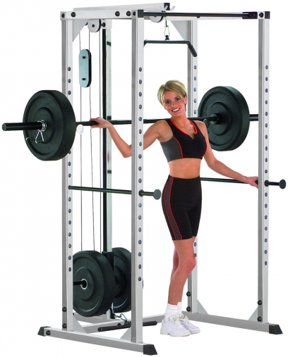 Классическая рама для приседов Body-Solid GPR78 с верхней тягой GLA78 в комплекте Классическая рама для приседов Body-Solid GPR78 с верхней тягой GLA78 в комплекте