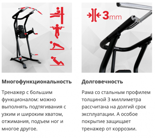 Многофункциональный силовой турник Inspire VKR (VKR1.2B)