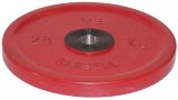 Блин обрезиненный красный MB 25 кг ф50 мм Евро - Классик