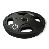 Диск олимпийский черный 25 кг BRONZE GYM полиуретан Диск олимпийский черный 25 кг BRONZE GYM полиуретан