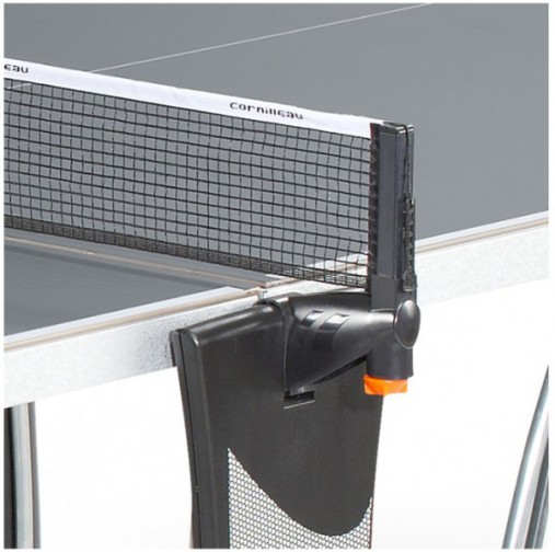 Теннисный стол всепогодный Cornilleau 400M Crossover Outdoor (серый) - встроенная сетка