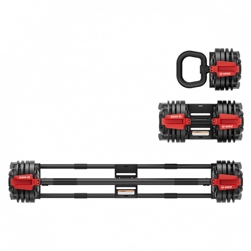 Набор регулируемый HYFIT SINGLE 24 кг, гантель (4-24 кг), штанга (4-24 кг), гиря (2-12 кг) Набор регулируемый HYFIT SINGLE 24 кг, гантель (4-24 кг), штанга (4-24 кг), гиря (2-12 кг)