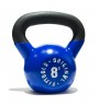 Гиря 8 кг обрезиненная синяя OFT