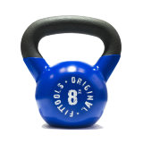 Гиря 8 кг обрезиненная синяя OFT