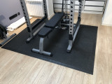 Коврик резиновый (набор 6шт) черный, 40 x 40 см, толщина 12 мм. MB Barbell