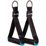 Рукоятки для тяги LIVEPRO Strap Handle хром/черный Рукоятки для тяги LIVEPRO Strap Handle хром/черный