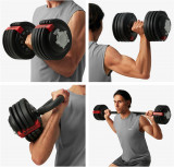 Набор регулируемый штанга+гантель+гиря HYFIT 18 кг (1 до 19кг)