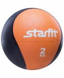 Мяч медицинский (медбол) Starfit PRO, 2 кг, оранжевый Мяч медицинский (медбол) Starfit PRO, 2 кг, оранжевый