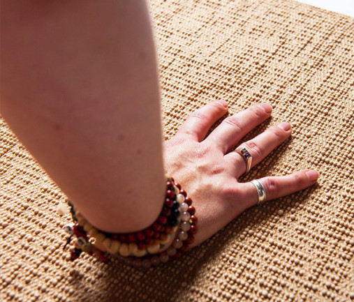 Коврик для йоги HUGGER MUGGER Sattva Jute Mat 170 см х 60 см х 0,3 см, бежевый