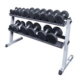 Набор полиуретановых гантелей Body-Solid от 5 до 50 lb (пары) со стойкой Набор полиуретановых гантелей Body-Solid от 5 до 50 lb (пары) со стойкой