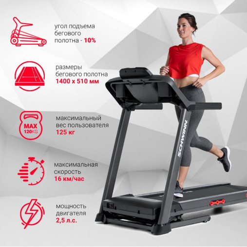 Беговая дорожка Schwinn 510T домашняя складная