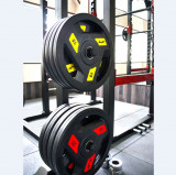 Диск обрезиненный 1.25 кг черно-желтый AeroFit AFPLC