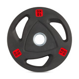 Набор дисков 51 мм. с 3-мя хватами от 2,5-25 кг VictoryFit с полиуретановым покрытием