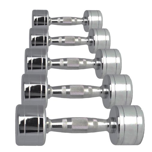 Набор хромированных гантелей 1-10 кг (10 пар) Aerofit AFCD1-10 Набор хромированных гантелей 1-10 кг (10 пар) Aerofit AFCD1-10