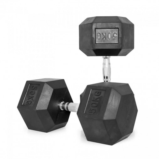 Гантель 60 кг гексагональная VictoryFit VF-H500 обрезиненная