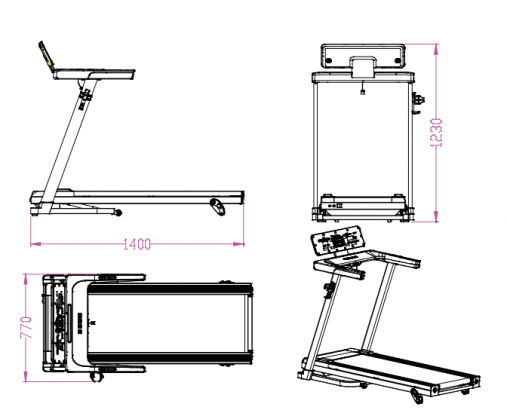 Беговая дорожка Oxygen Fitness RunUp REVERB