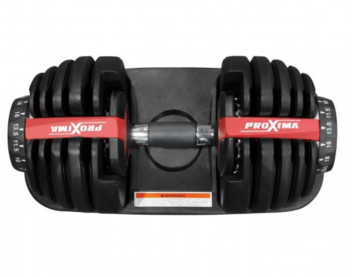 Регулируемая гантель PROXIMA Gigant c возможностью изменения веса от 2,5 до 24 кг