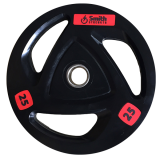 Диск обрезиненный c 3-м хватом Smith Strength 25 кг