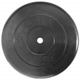 Диск 15 кг ATLET обрезиненный 26 мм MB BARBELL Диск 15 кг ATLET обрезиненный 26 мм MB BARBELL
