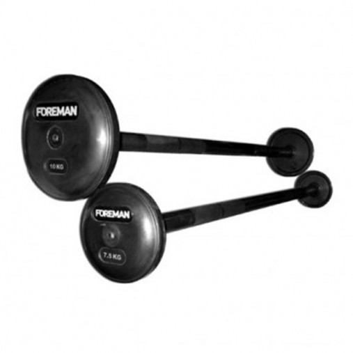 Штанга фиксированная обрезиненная FOREMAN FP/FB-RUB-EPR/15KG