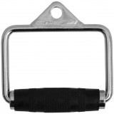 D-образная рукоятка для тяги LIVEPRO Single D-handle хром/черный D-образная рукоятка для тяги LIVEPRO Single D-handle хром/черный