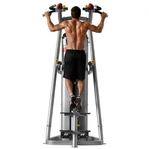 Турник пресс брусья Hoist ROC-IT RS-1700 Platinum (гравитрон) подтягивание, отжимание с помощью (цвет рамы: серебристый)