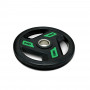 Диск обрезиненный с 3-мя хватами 10 кг UNIX Fit PRO, 51 мм, олимпийский, зеленый