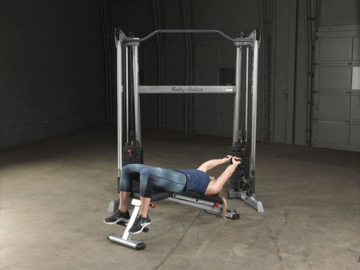 Сдвоенная блочная стойка / Кроссовер угловой Body-Solid GDCC200 со стеками 72.5 кг