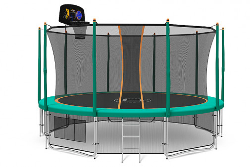 Батут Hasttings Classic Game Green 15FT (4,6 м) с баскетбольным сетом