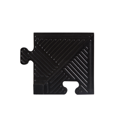 Уголок для черного резинового бордюра MB Barbell толщиной 20 мм