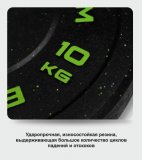 Диск бамперный 10 кг зеленый BRONZE GYM BG-BMP-10
