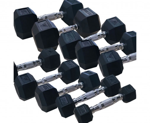 Гантельный ряд DFC от 1 кг до 10 кг