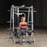 Машина Смита Body Solid GS348Q с тягой и стеком 90 кг