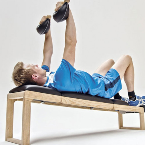 Универсальная скамья 3-в-1 NOHrD TriaTrainer, материал каркаса: орех, обивка: натуральная кожа